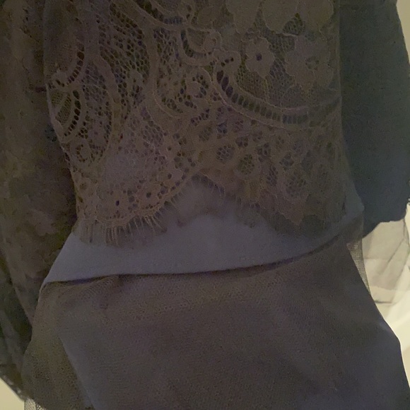 Temperley London layered blue laced dress - Picture 7 of 7